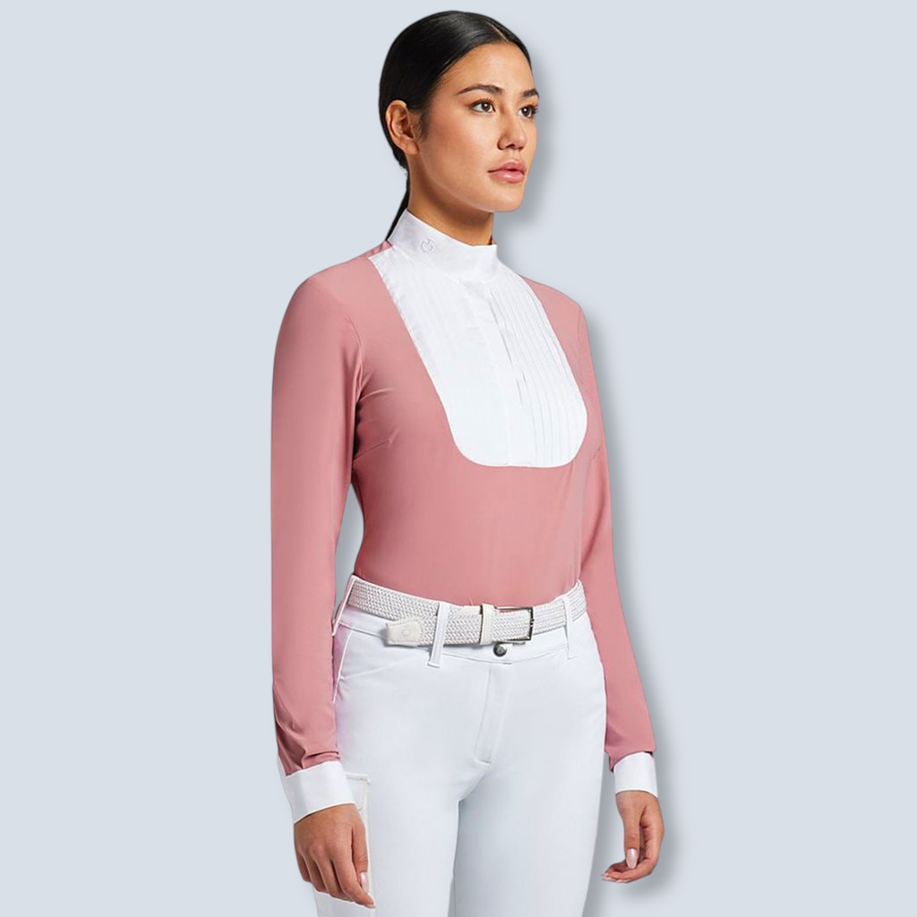 CT Pleated Bib Jersey L/S Competition Shirt- Cavalleria