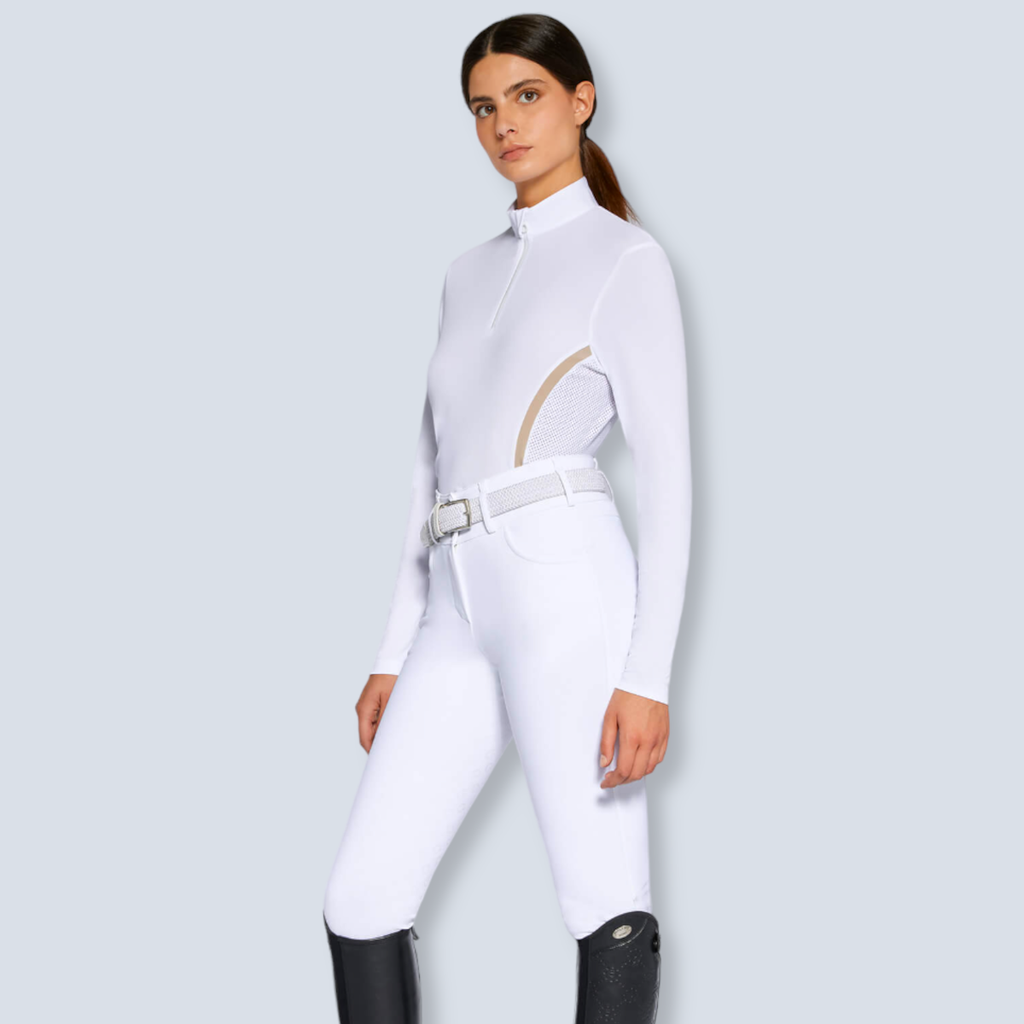 CT Tech Piquet L/S Zip Competition Polo