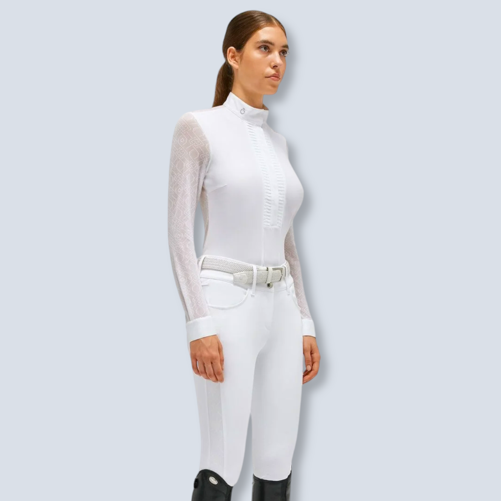 Pleated Jersey L/S Shirt Women