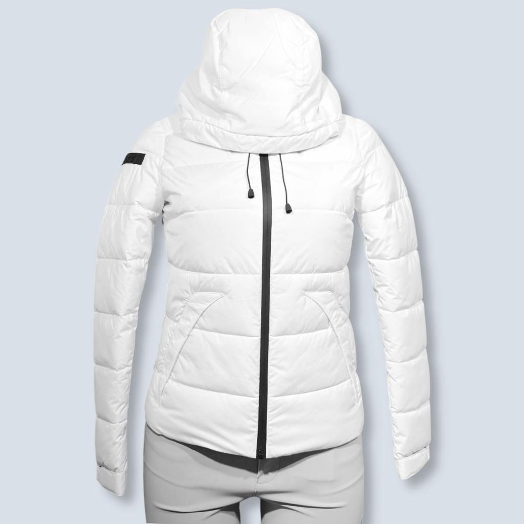 CT Hooded Nylon Puffer Jacket Women- Cavalleria