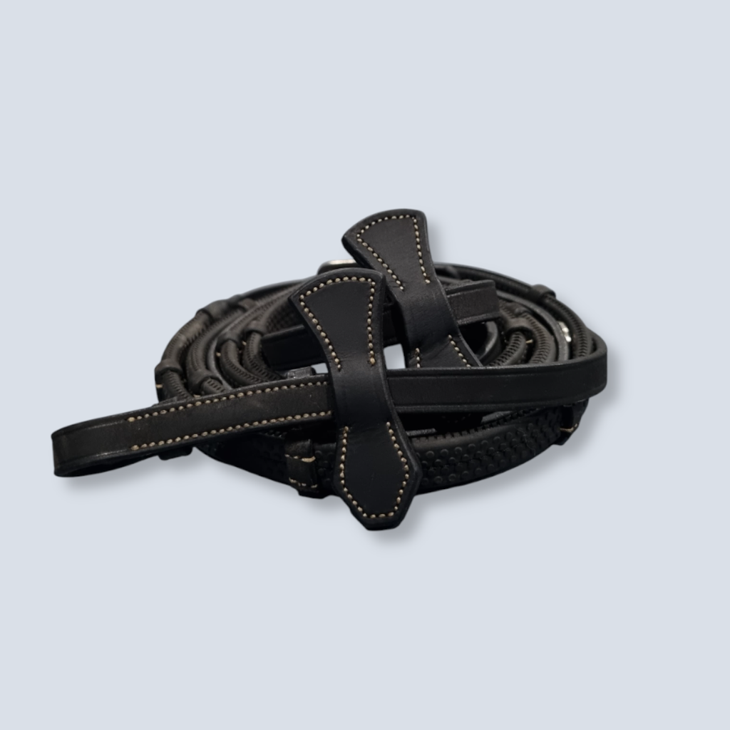 Rubber Reins 4/8 with loops S.S Buckles 