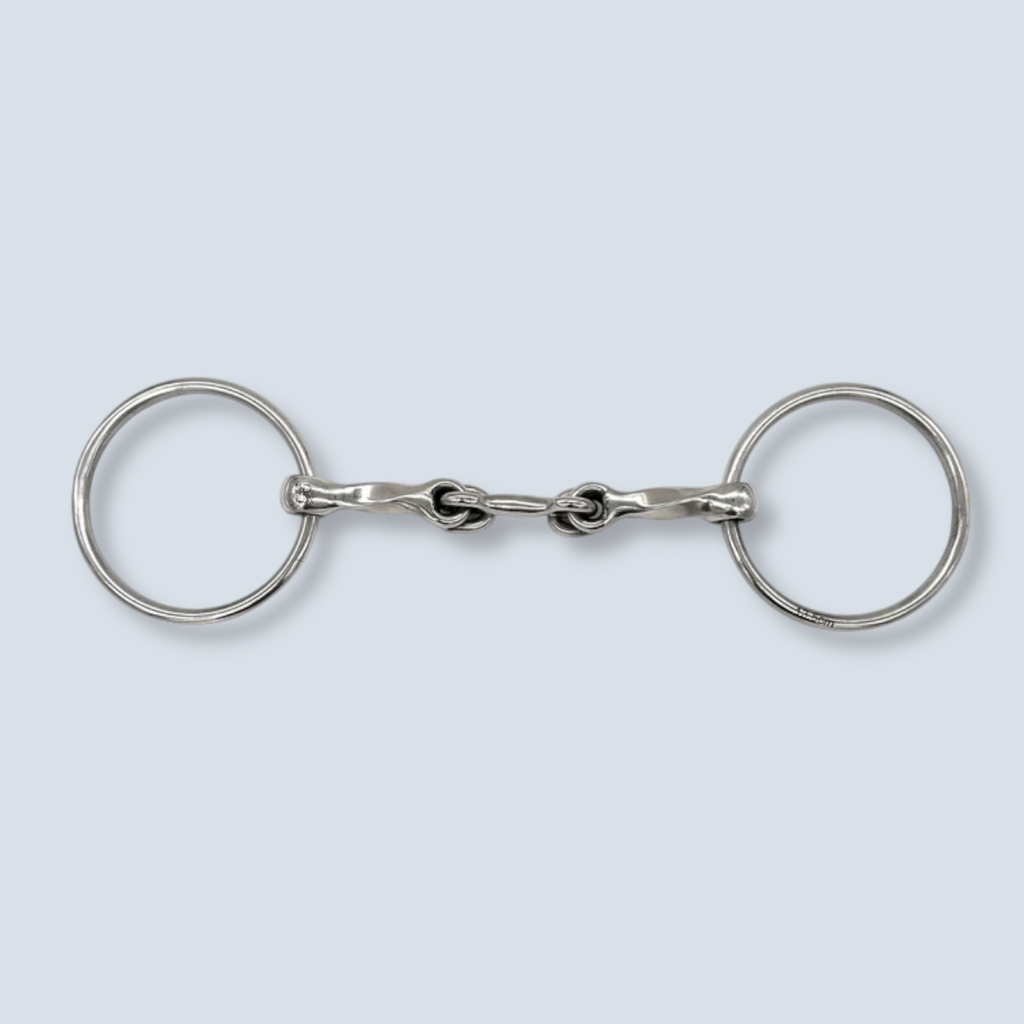 TWISTED LOCKING DOG BONE LOOSE RING BIT 