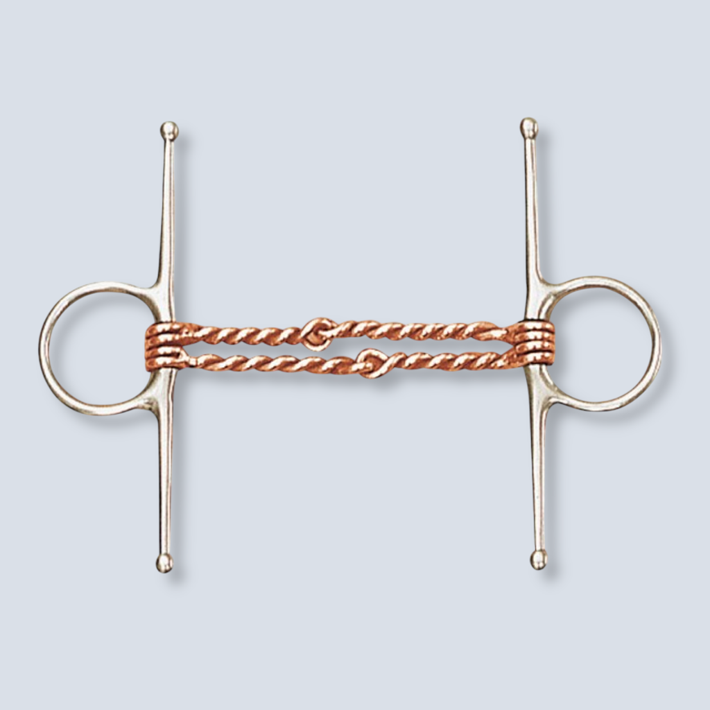 DOUBLE TWISTED COPPER WIRE FULL CHEEK BIT 