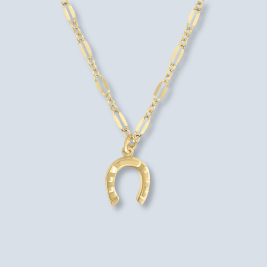 Faire:Horseshoe necklace gold