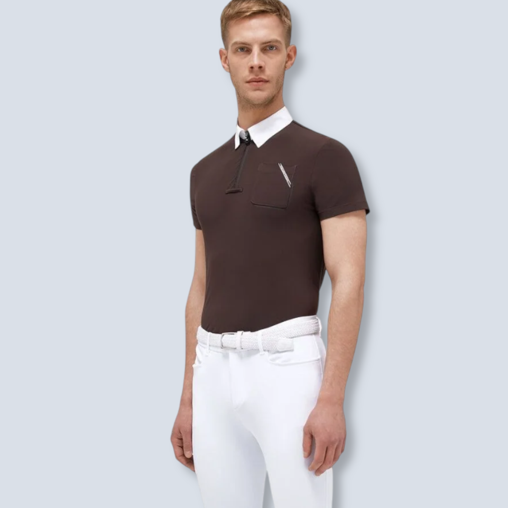 CT Men's Jersey S/S Comp Zip Poc 