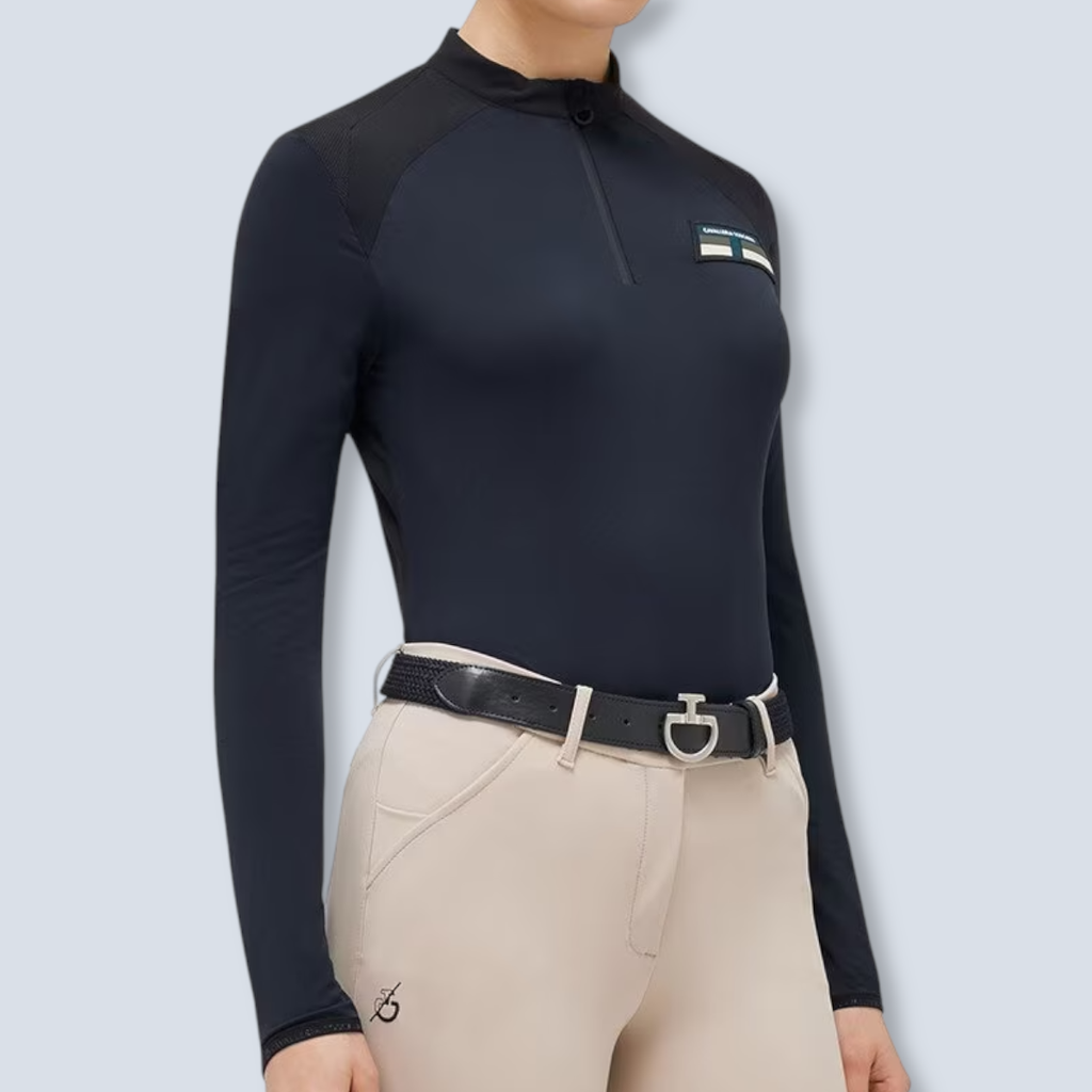 Cavalleria Toscana:Ltwt Perform Piq L/S 