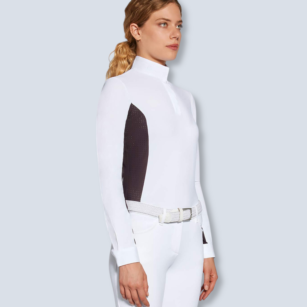 Cavalleria Toscana:Jersey L/S Comp w/Perf 