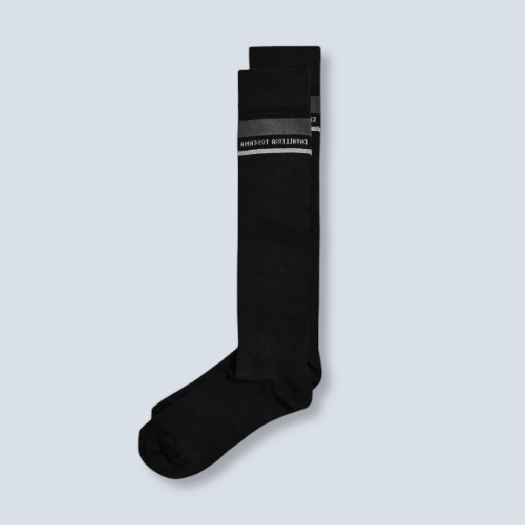 Cavalleria Toscana:Emb CT Stripe Socks
