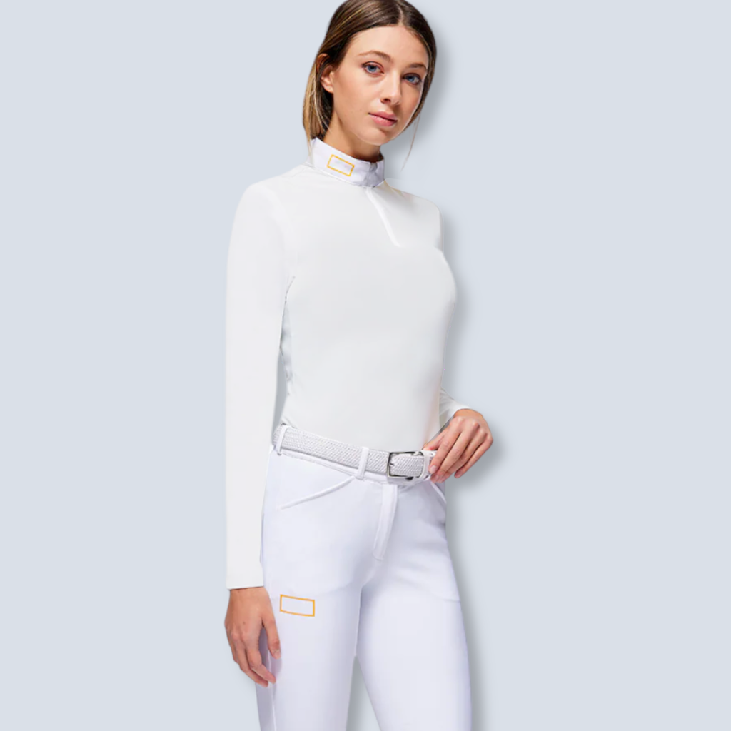 RG Jersey L/S Competition Zip Polo 