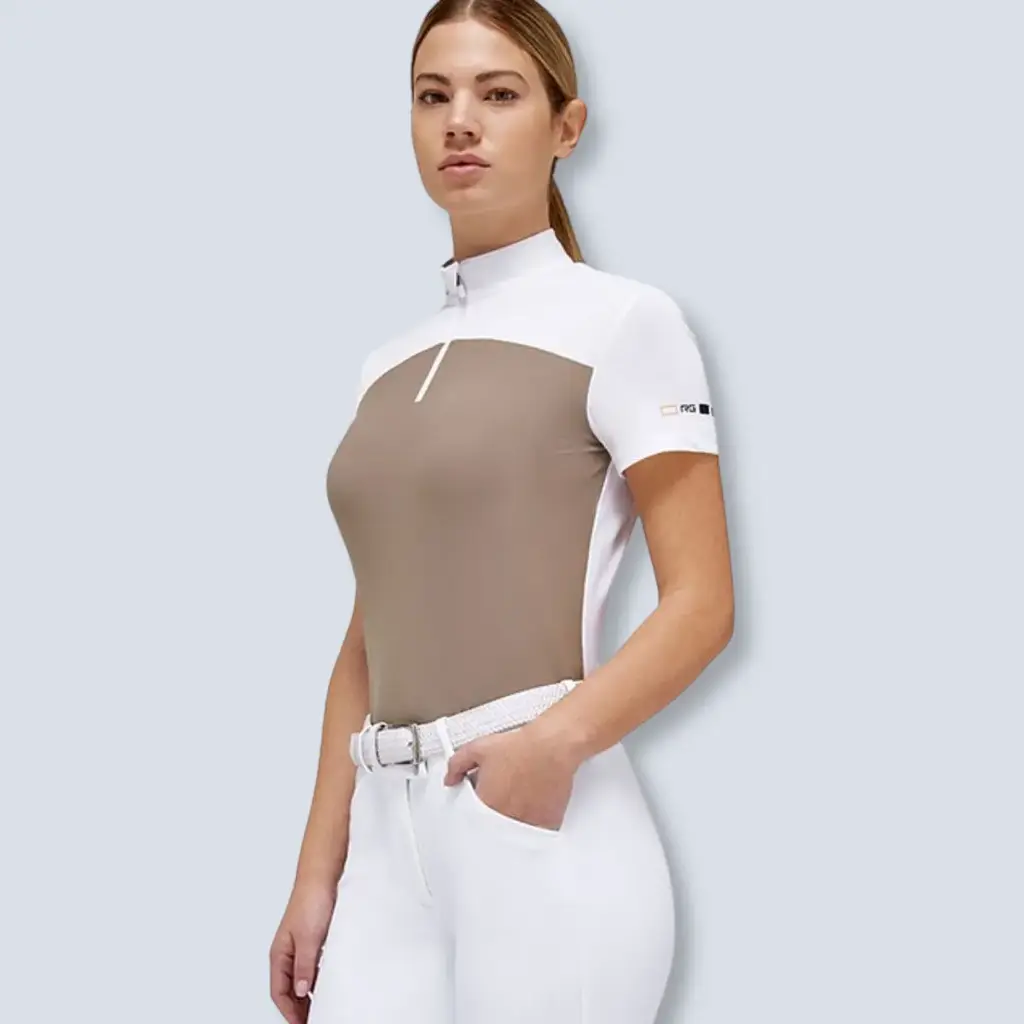 Jersey S/S Zip Competition Polo W Jersrmesh Insert 