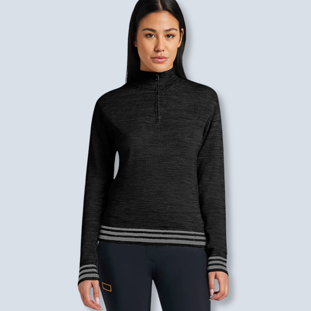 RG Wool Blend Half Zip Sweater Woman 