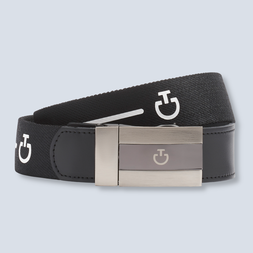 MENS ELASTIC BAND BELT W/RUBBERIZED CT LOGO 