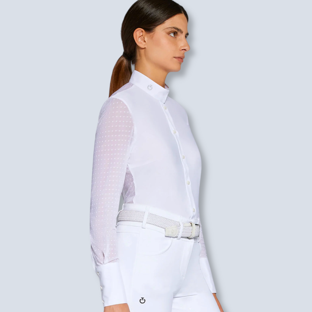 Cavalleria Toscana:CT Jersey Polka Dot L/S 