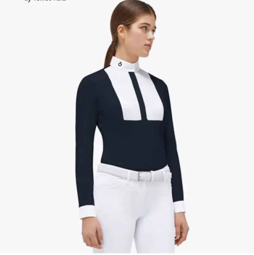 Cavalleria Toscana:Jersey w/cot pleat L/S 