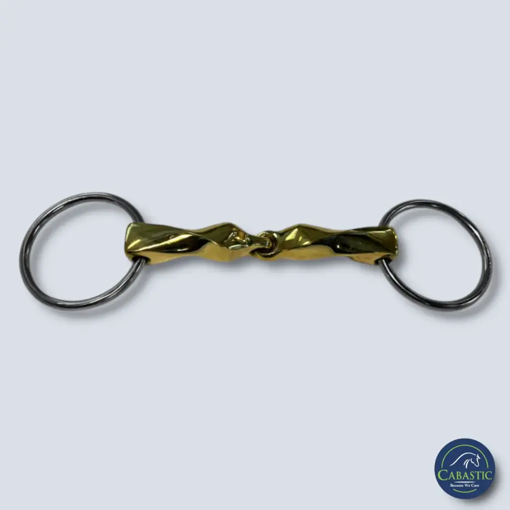 Loos Ring Bit SS 13.5 Twisted Mouth Brass Cabastic 