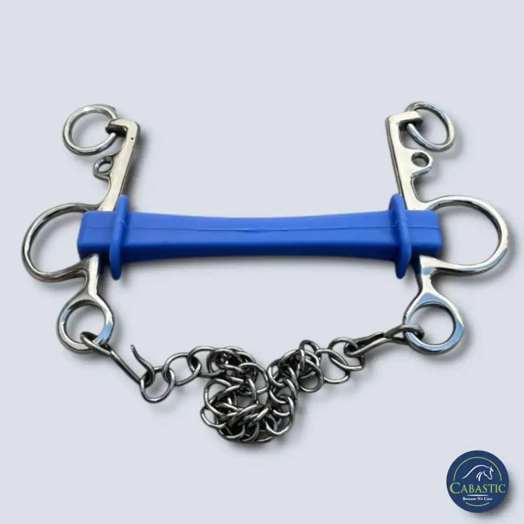 Pelham Bit Short Shank Siloflex 13.5 With Flexible Mouth Cabastic 