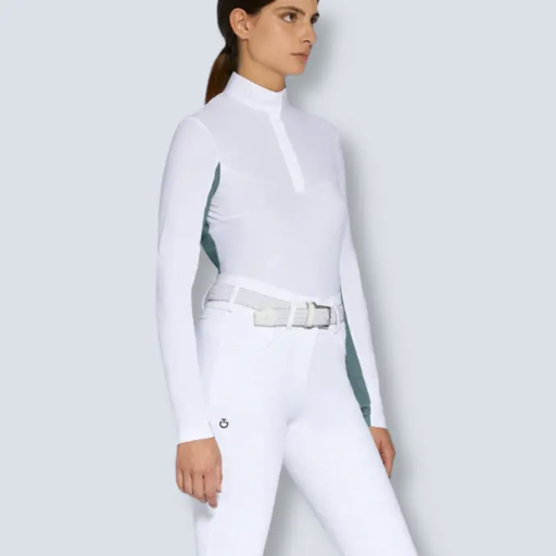 Cavalleria Toscana:CT Jersey w/Perf L/S 