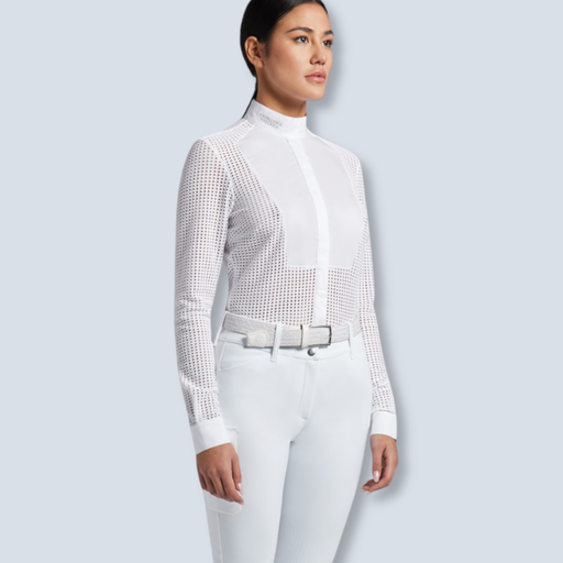 [CT Perf Jacquard L/S] Cavalleria Toscana:CT Perf Jacquard L/S 