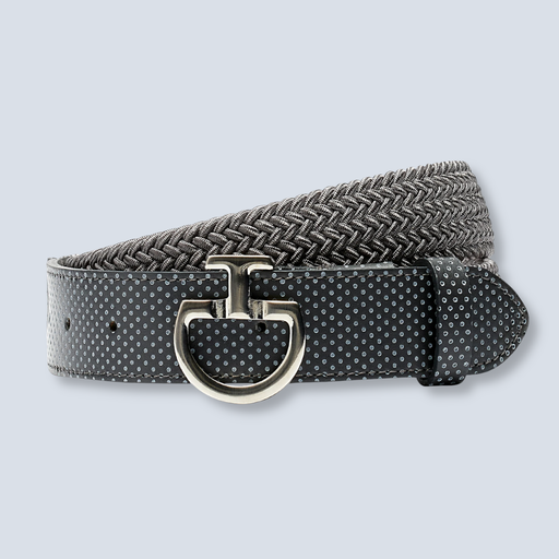 Cavalleria Toscana:Elastic Lthr Belt w/con 