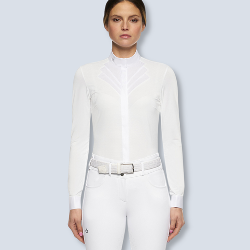 Cavalleria Toscana:Fan Bib Swiss Dot L/S 7300 XL