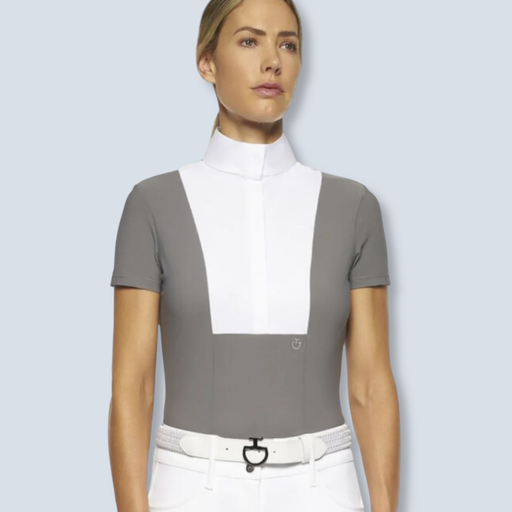 Cavalleria Toscana:Jersey S/S Comp Poplin 