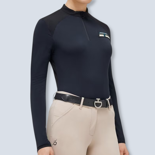 Cavalleria Toscana:Ltwt Perform Piq L/S 