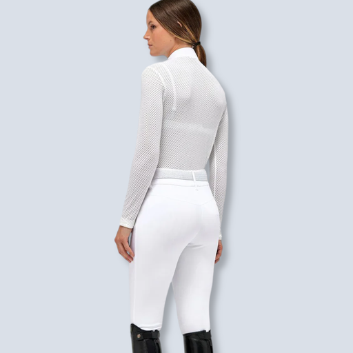 Cavalleria Toscana:Ltwt Piq+Tech Mesh L/S