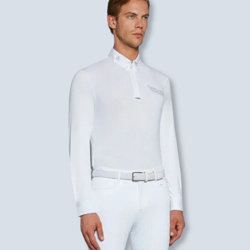Cavalleria Toscana:Tech Piquet L/S Comp 