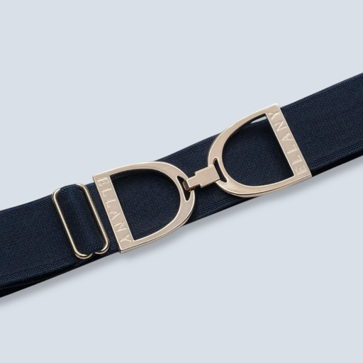 Stirrup 1.5" Navy w/silver