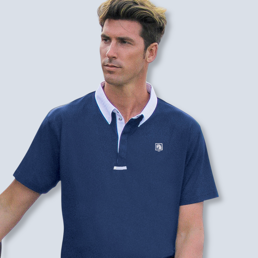 ERSRomfh Men's SS Polo nvy/wht 