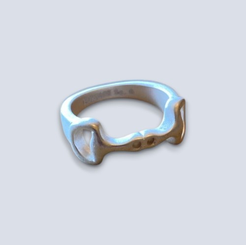 Faire:Brush Silver Lauren ring 6