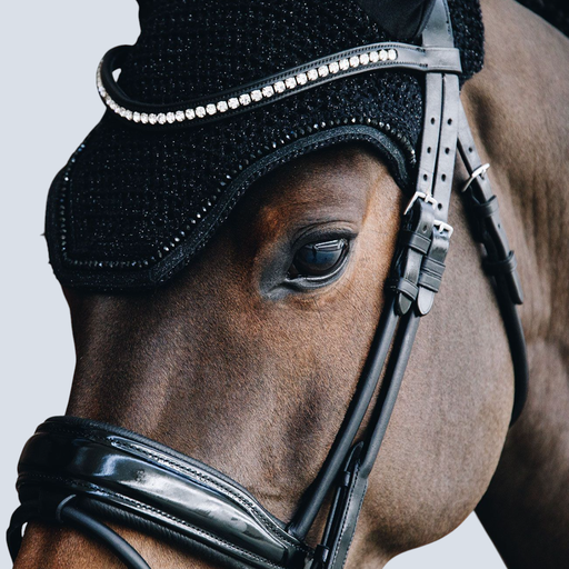 Kentucky Horse Boots:Fly Veil Wellington sparkly blk