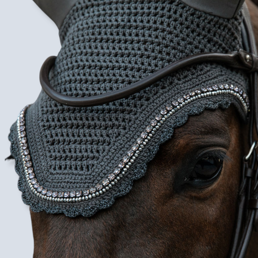 Kentucky Horse Boots:Fly Veil Welly stone&pearl grey