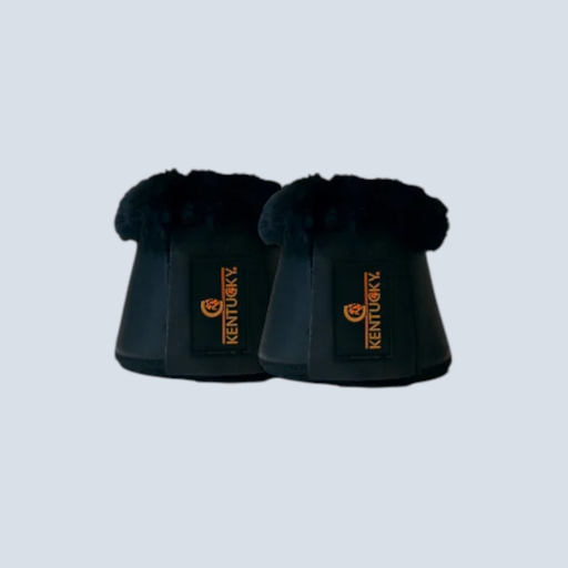 [Kentucky Horse Boots Sheep Leather Overreach blk M] Kentucky Horse Boots Sheep Leather Overreach blk M