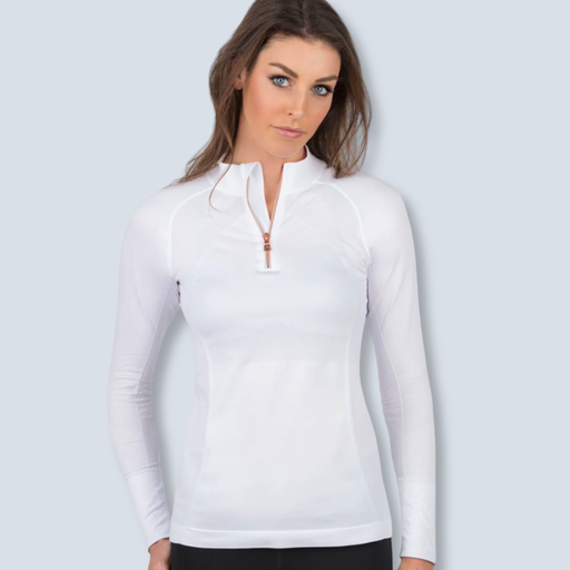 Womens Signateure Quarted Zip Shirt 