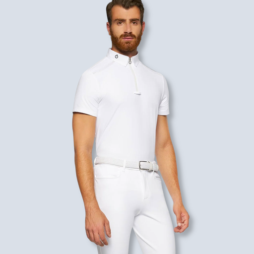 [MX Jersey W Perforated Inserts S/S Competition Zip Polo] Jersey W Perforated Inserts S/S Competition Zip Polo 