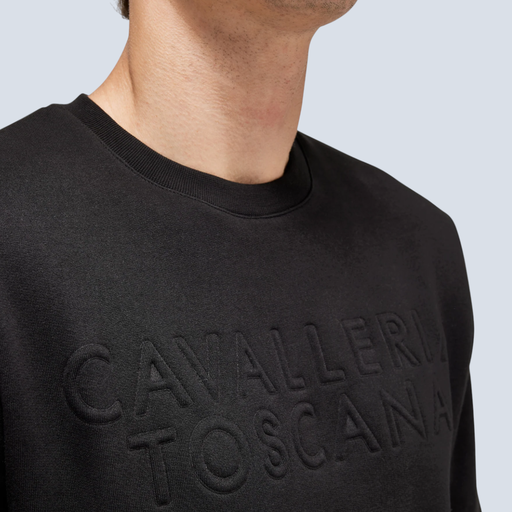 EMBOSSED CT CREW NECK SWEATSHIRT 