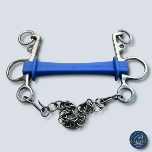 [MX Pelham Bit Short Shank Siloflex 13.5 With Flexible Mouth Cabastic] Pelham Bit Short Shank Siloflex 13.5 With Flexible Mouth Cabastic