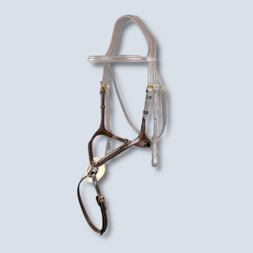 [MX Fig 8 Noseband Brass Buckles With Sheep] Fig 8 Noseband Brass Buckles With Sheep 