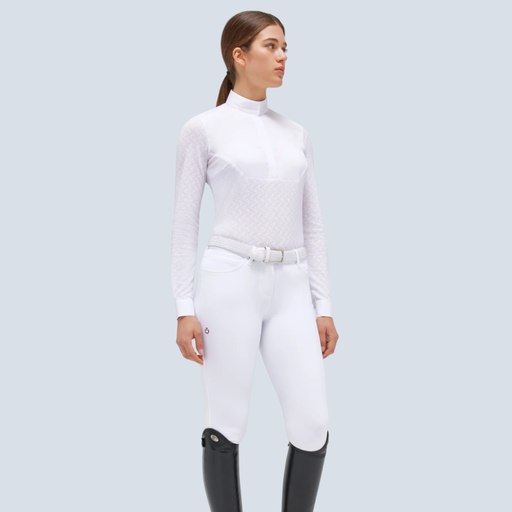 CT Jersey L/S Competition Shirt W/Sheer Back Bib- Cavalleria