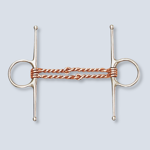 [MX DOUBLE TWISTED COPPER WIRE FULL CHEEK BIT] DOUBLE TWISTED COPPER WIRE FULL CHEEK BIT 