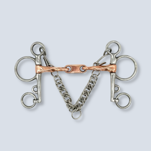 [MX Twisted Copper Pelham w/Dr. Bristol Link] Twisted Copper Pelham w/Dr. Bristol Link 